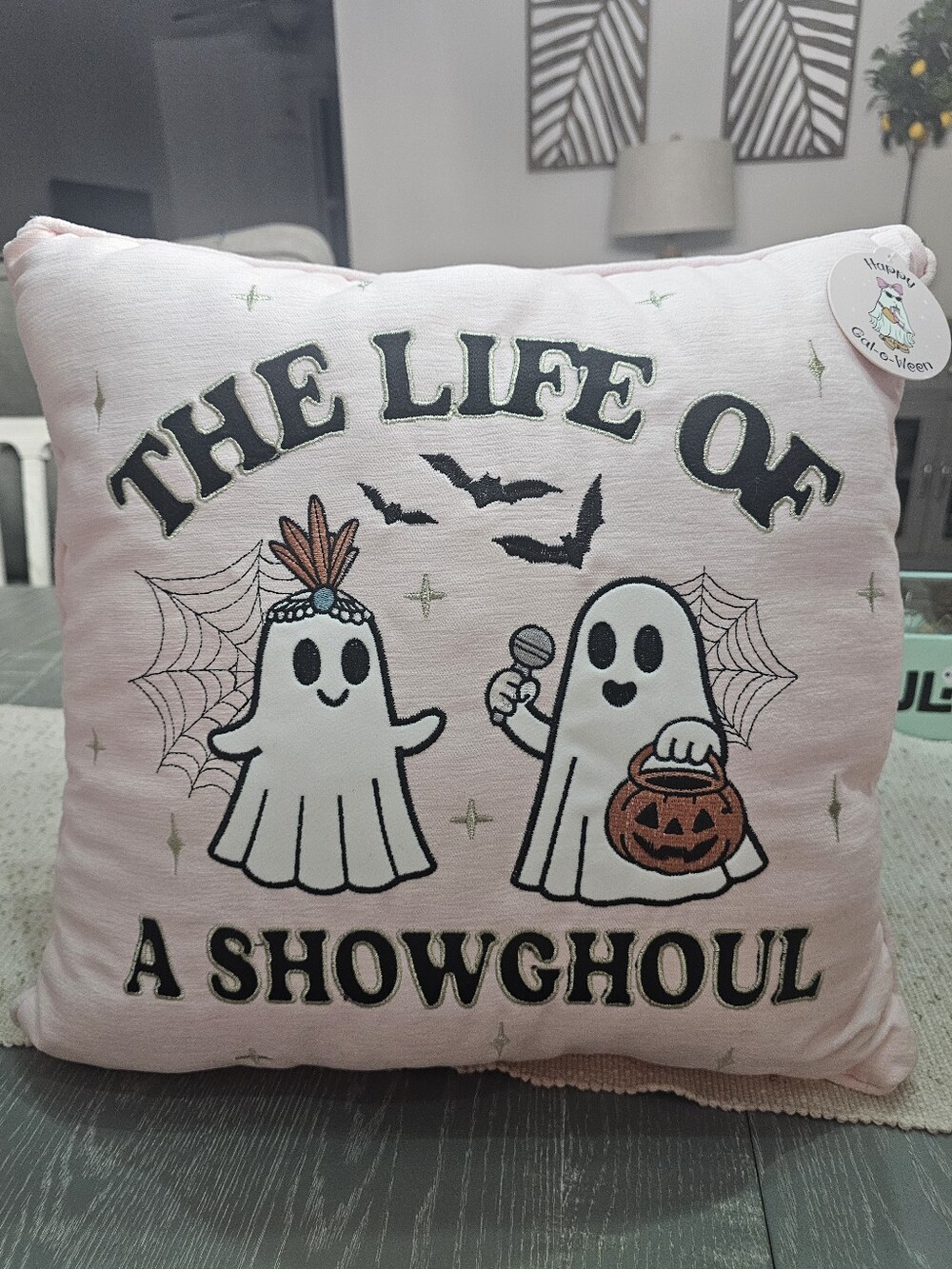 NWT! Taylor Swift Inspired THE LIFE OF A SHOWGHOUL Halloween Pillow!